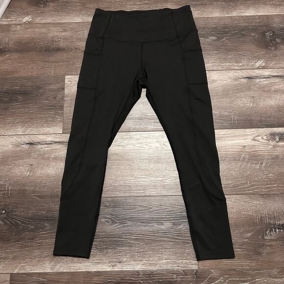 R. Sophia Women's Black Leggings Size Large - Picture 1 of 6